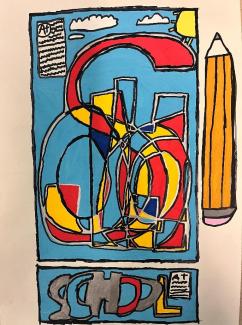 abstract painting for Jennifer Parker Visual and Digital Arts