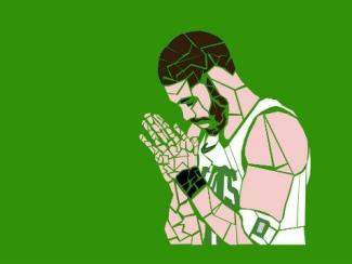 painting of Jayson Tatum